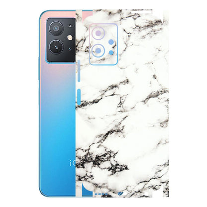 IQOO Phone Skins (All Models) - Black and White Marble Texture - 3D Embossed Finish (L-124) IQOO Z6 5G