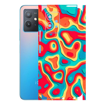 IQOO Phone Skins (All Models) - Abstract Swirl - 3D Embossed Finish (L-150) IQOO Z6 5G