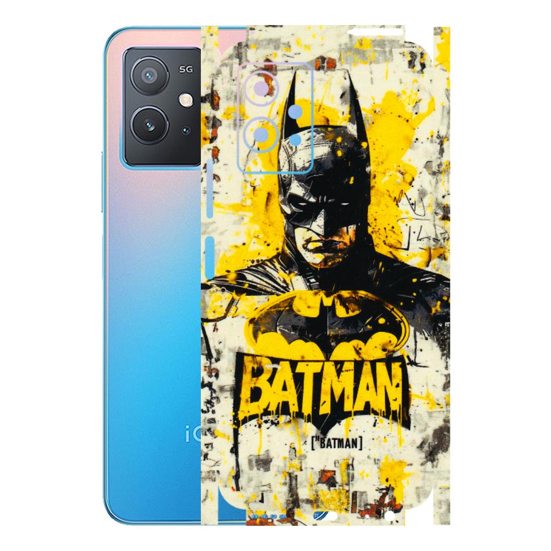 IQOO Phone Skins (All Models) - Batman Yellow BT - 3D Embossed Finish (L-304) IQOO Z6 5G