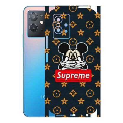 IQOO Phone Skins (All Models) - Mickey Supreme - Matte Finish (M-83) IQOO Z6 5G