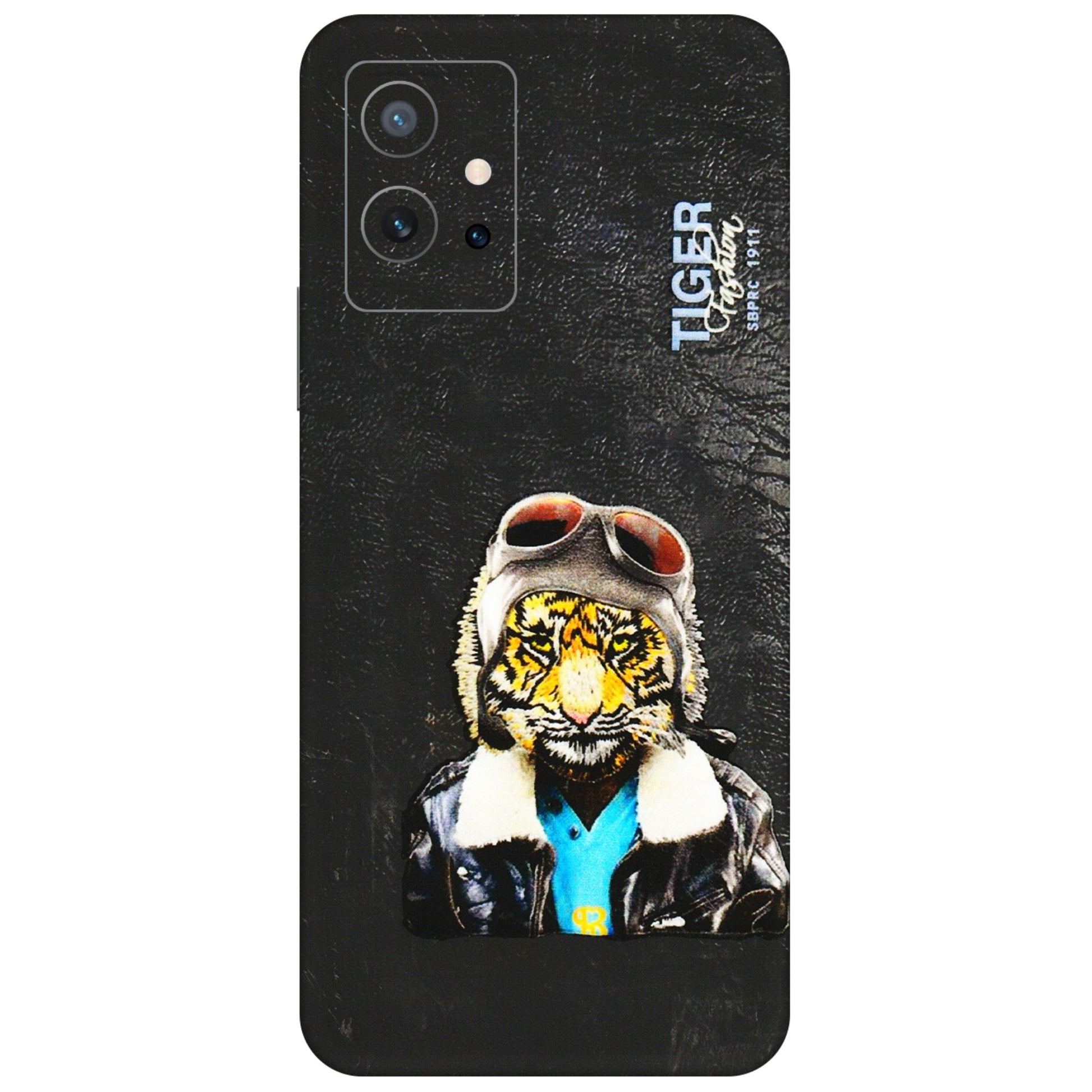 IQOO Phone Skins (All Models) - Rider Tiger - 3D Embossed Finish (L-113) IQOO Z6 5G