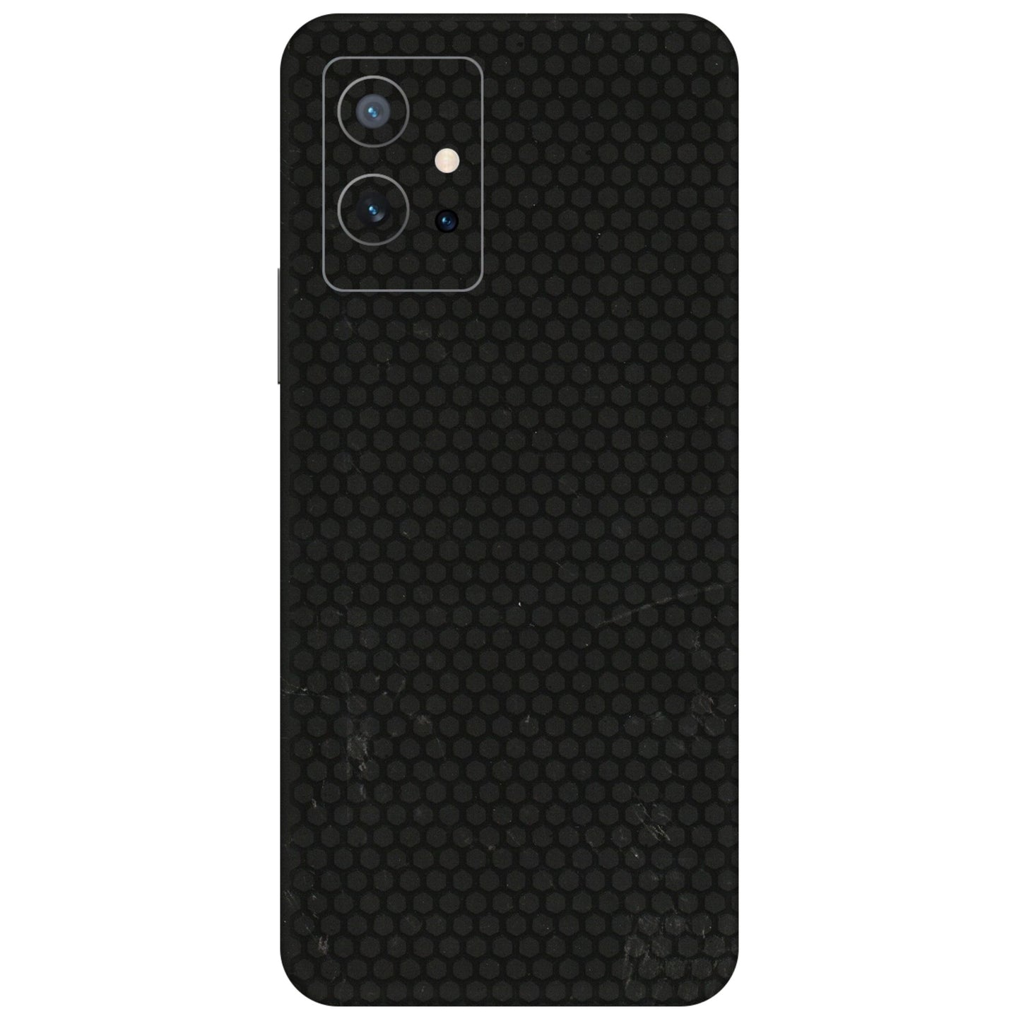 IQOO Phone Skins (All Models) - Black honeycomb - 3D Embossed Finish (L-114) IQOO Z6 5G