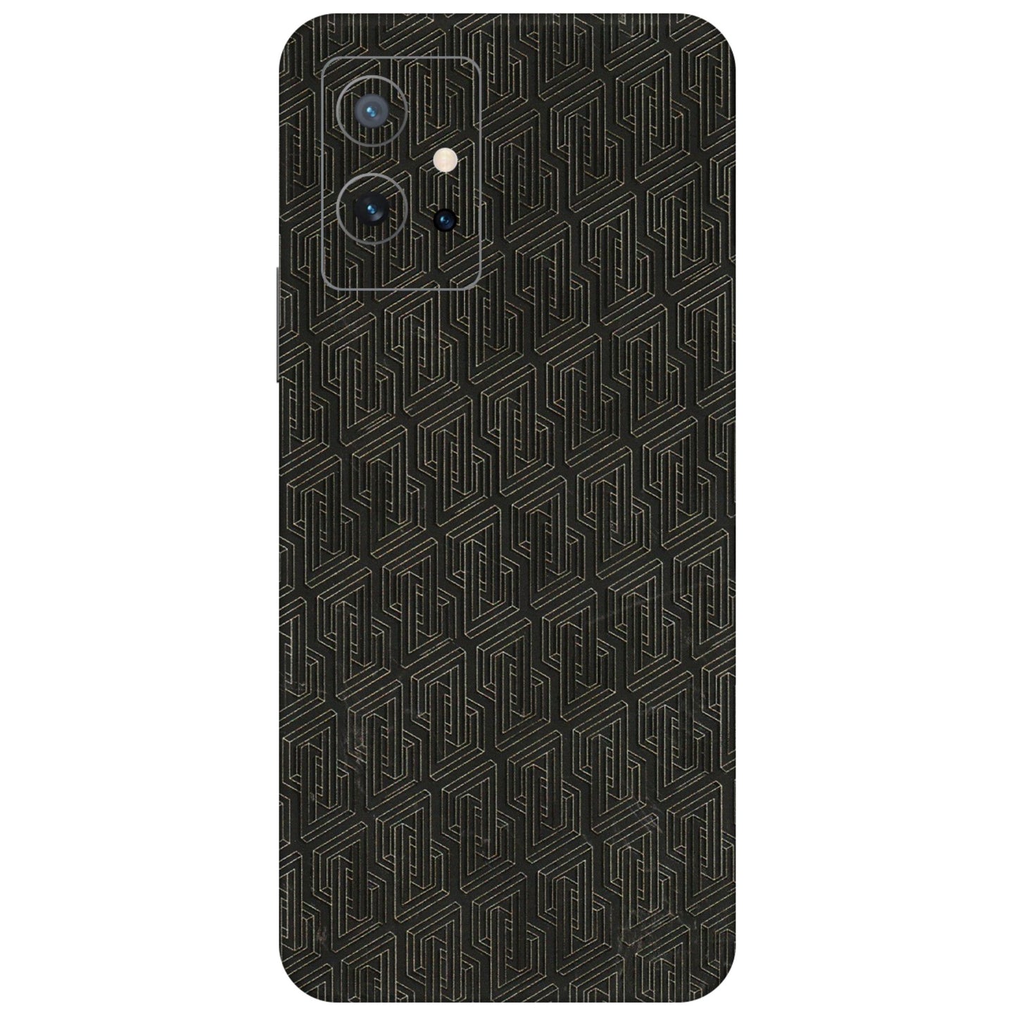 IQOO Phone Skins (All Models) - Black Abstract Pattern - 3D Embossed Finish (L-117) IQOO Z6 5G