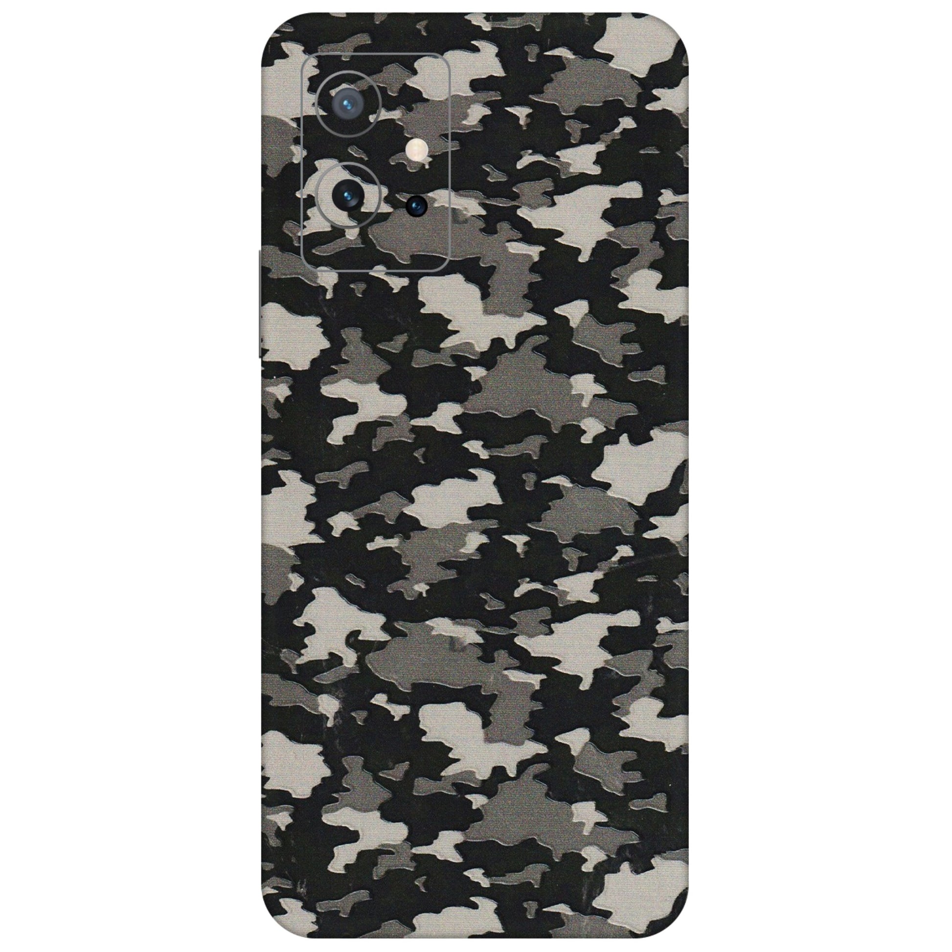 IQOO Phone Skins (All Models) - Black/Grey Camoflaunge - 3D Embossed Finish (L-142) IQOO Z6 5G