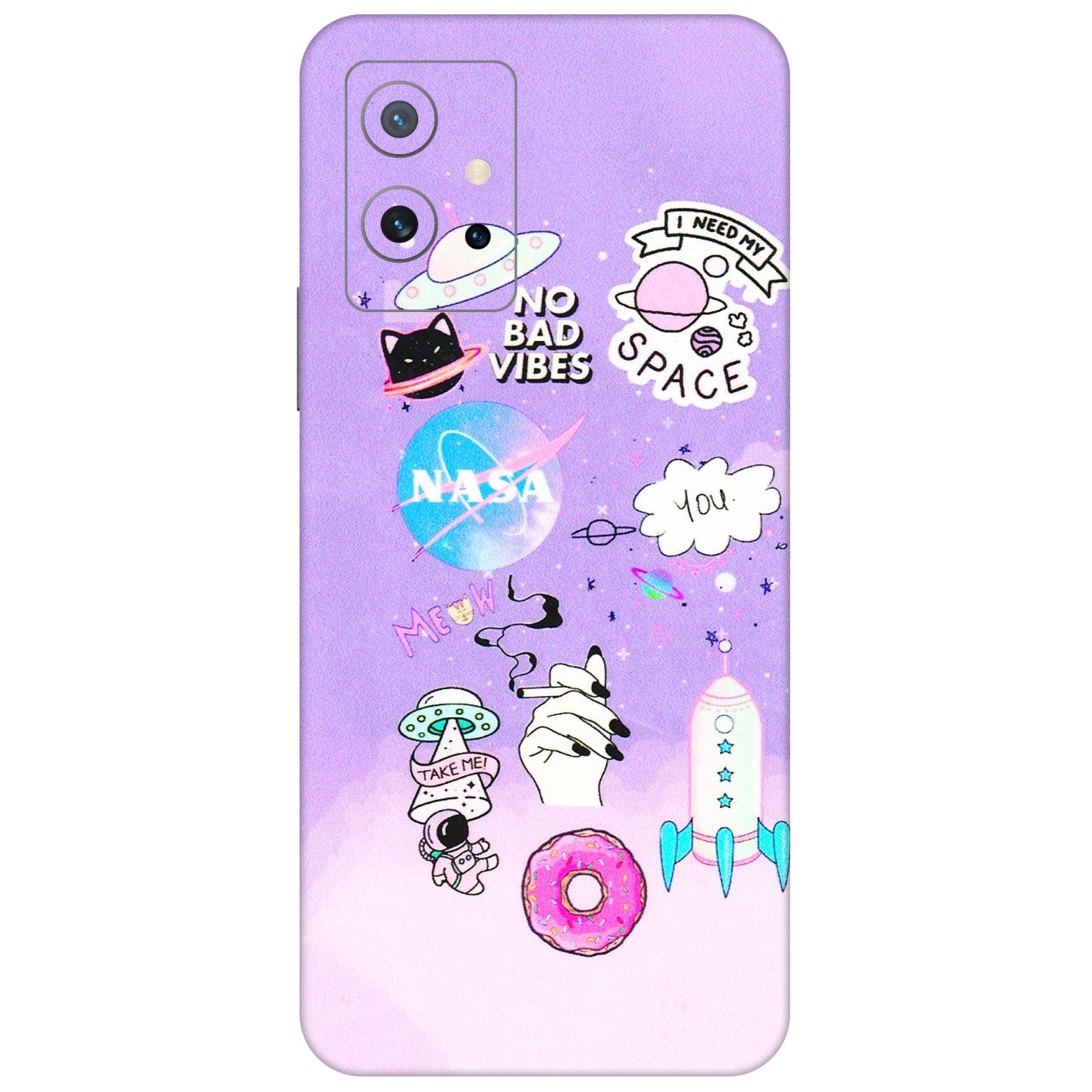IQOO Phone Skins (All Models) - I Need My Nasa Skin - 3D Embossed Finish (L-149) IQOO Z6 5G