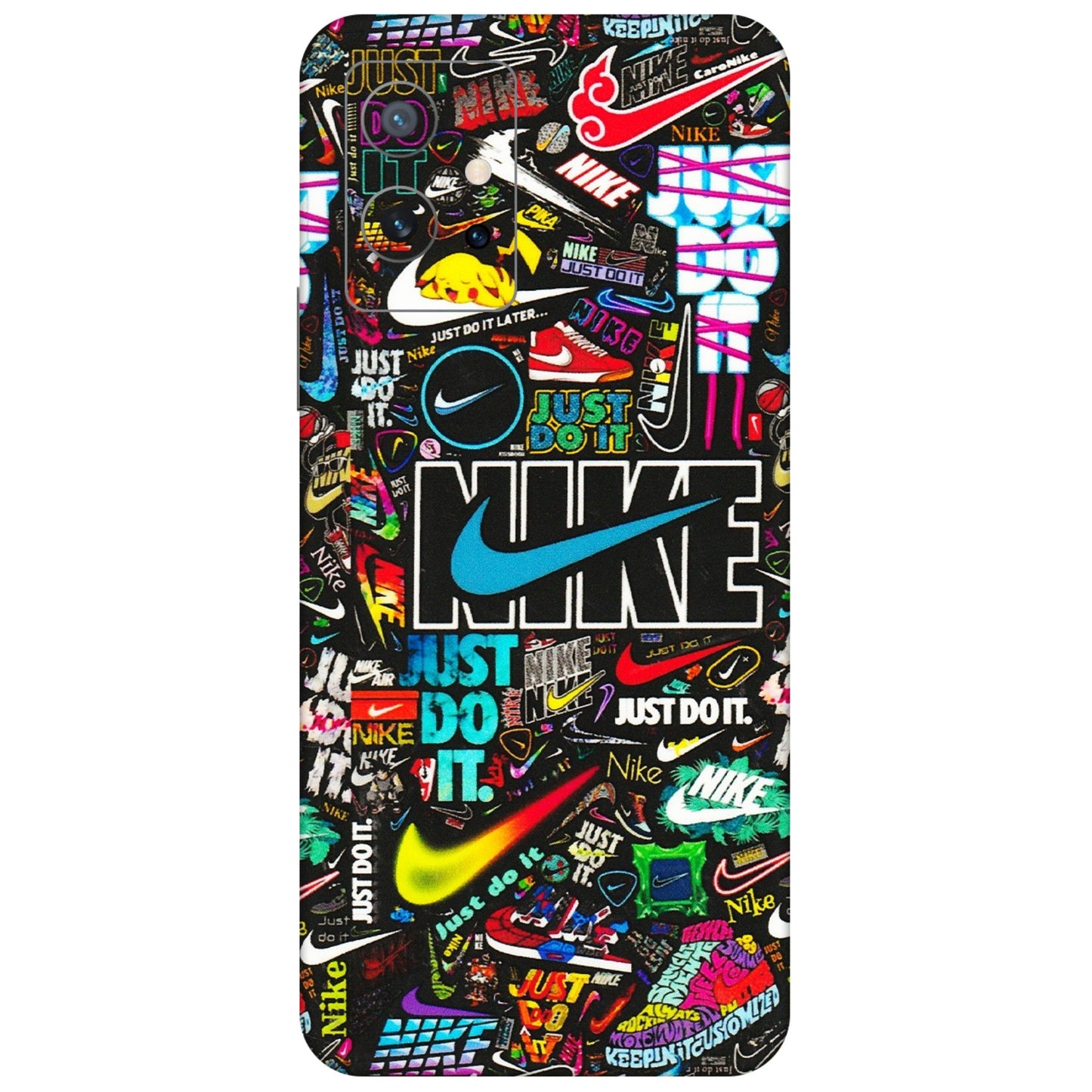 IQOO Phone Skins (All Models) - Just Do It Doodles - 3D Embossed Finish (L-166) IQOO Z6 5G