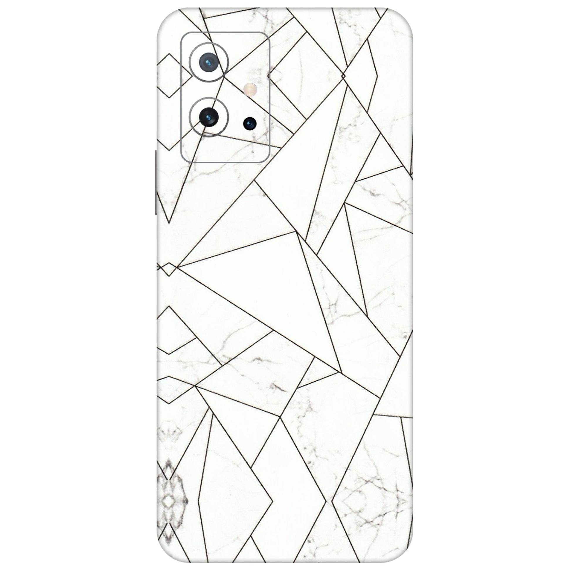 IQOO Phone Skins (All Models) - Luxury White Marble Effect - 3D Embossed Finish (L-168) IQOO Z6 5G