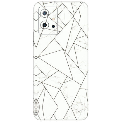 IQOO Phone Skins (All Models) - Luxury White Marble Effect - 3D Embossed Finish (L-168) IQOO Z6 5G
