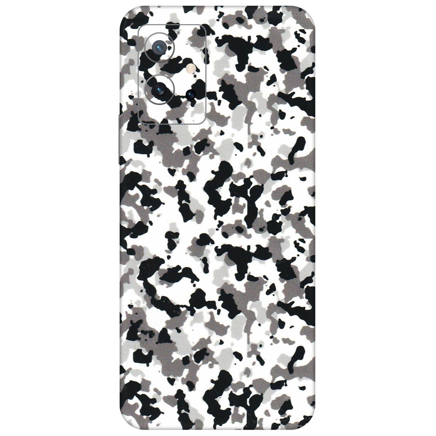 IQOO Phone Skins (All Models) - White Black Camouflage - 3D Embossed Finish (L-18) IQOO Z6 5G