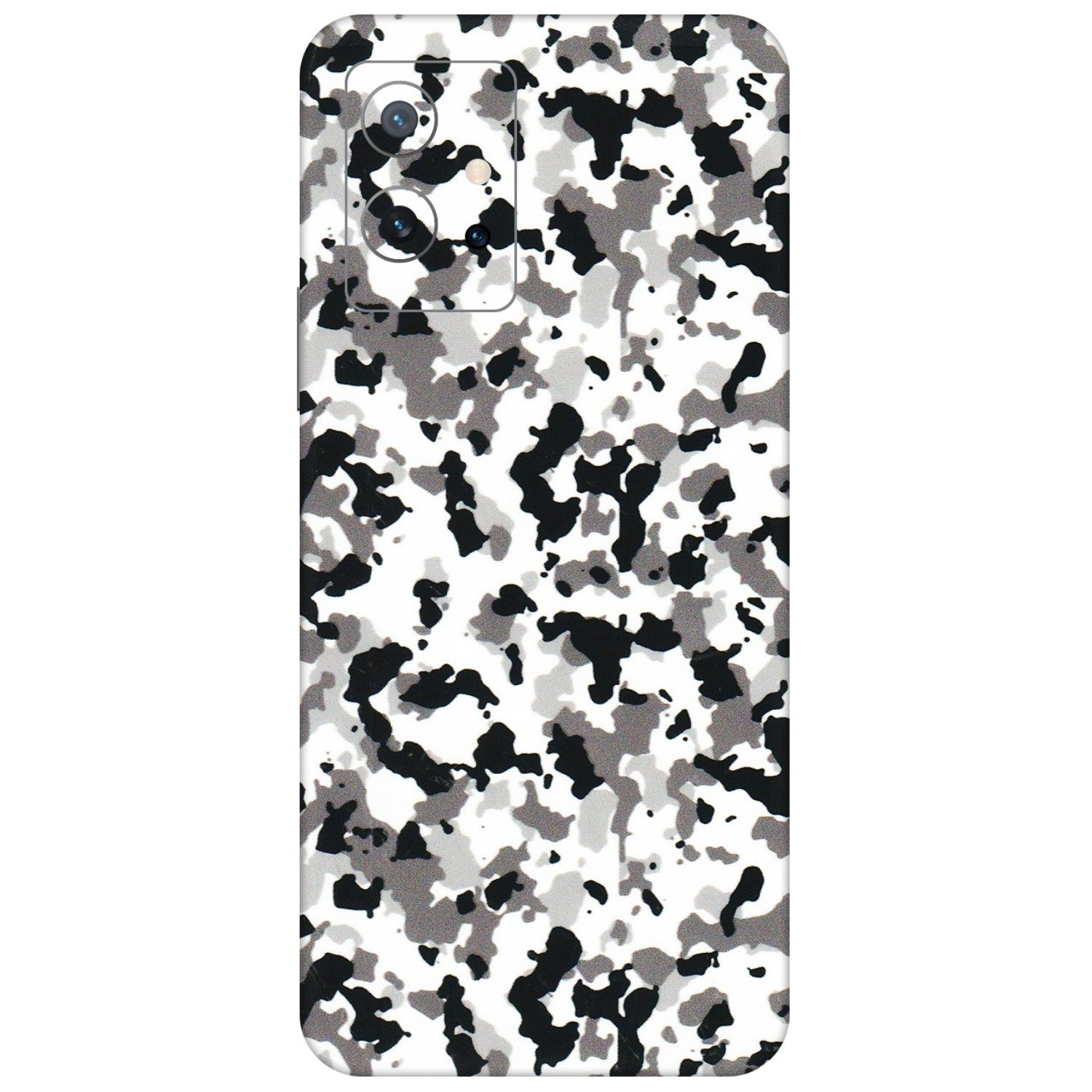 IQOO Phone Skins (All Models) - White Black Camouflage - 3D Embossed Finish (L-18) IQOO Z6 5G