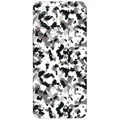IQOO Phone Skins (All Models) - White Black Camouflage - 3D Embossed Finish (L-18) IQOO Z6 5G