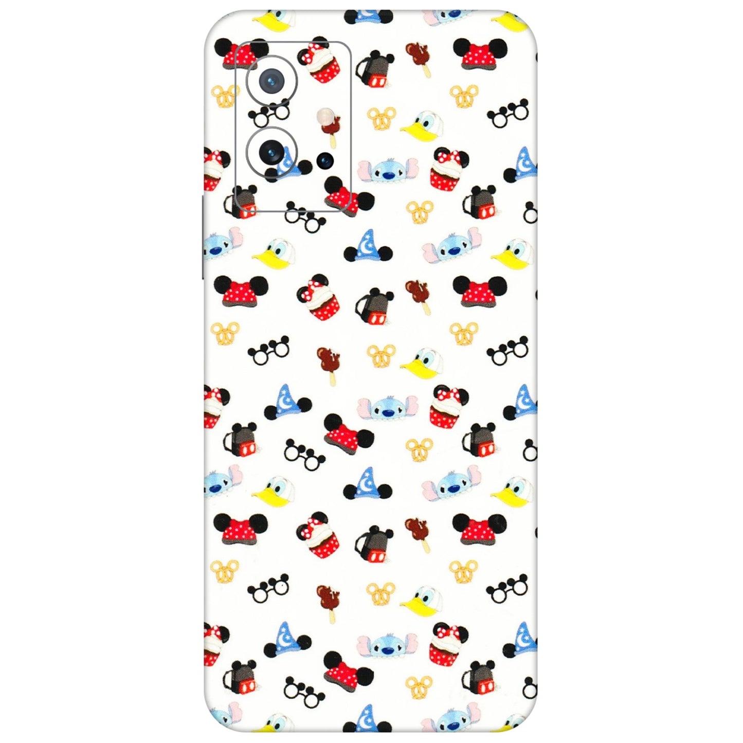 IQOO Phone Skins (All Models) - Minnie Mouse & Donald Doodles s - 3D Embossed Finish (L-194) IQOO Z6 5G