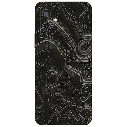 IQOO Phone Skins (All Models) - Black Swirl - 3D Embossed Finish (L-196) IQOO Z6 5G