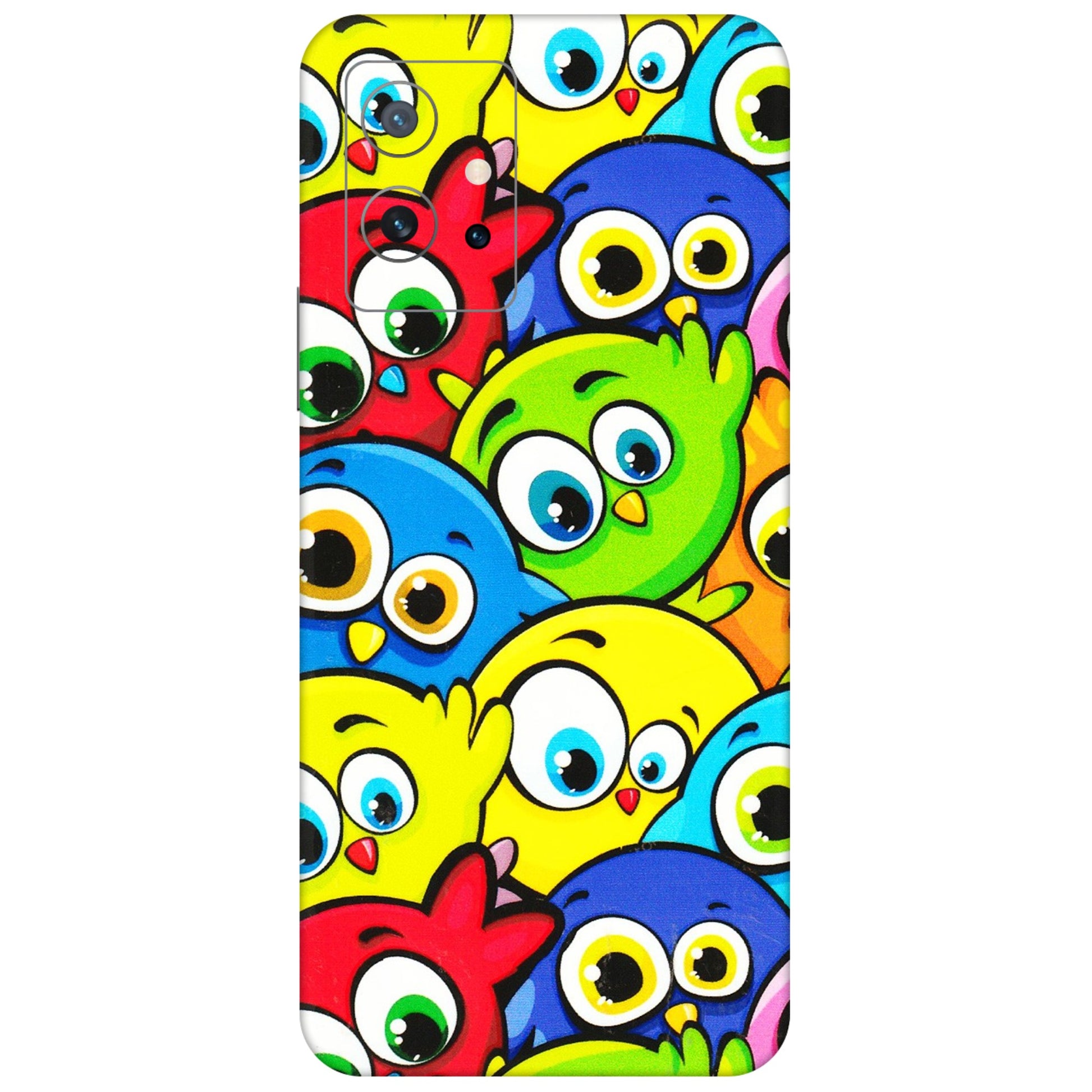IQOO Phone Skins (All Models) - Cute Fluffy Birds - 3D Embossed Finish (L-213) IQOO Z6 5G