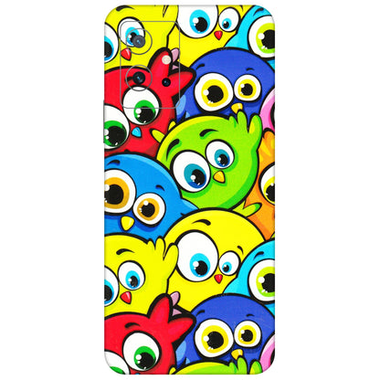 IQOO Phone Skins (All Models) - Cute Fluffy Birds - 3D Embossed Finish (L-213) IQOO Z6 5G