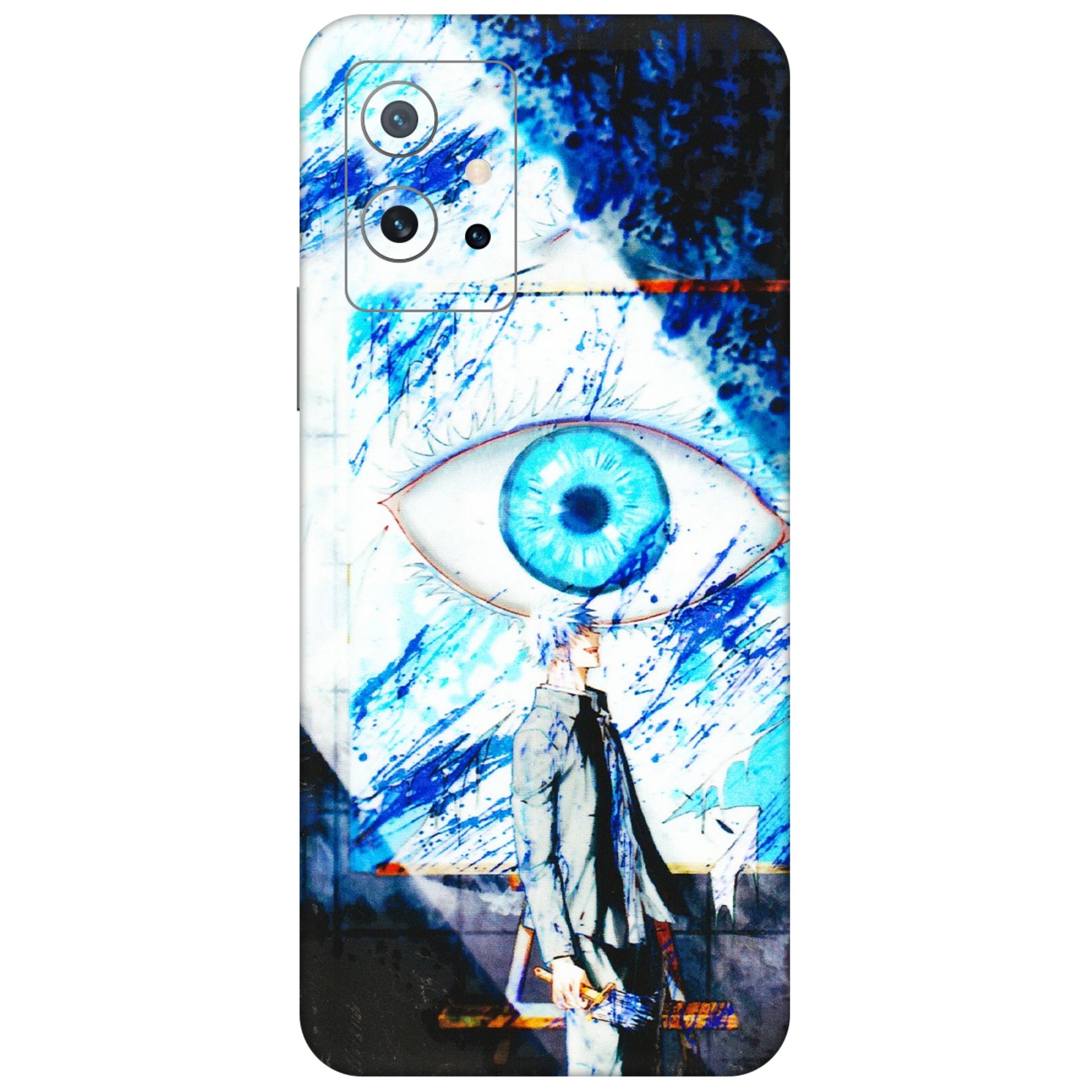 IQOO Phone Skins (All Models) - Gojo Satoru evil eye - 3D Embossed Finish (L-239) IQOO Z6 5G