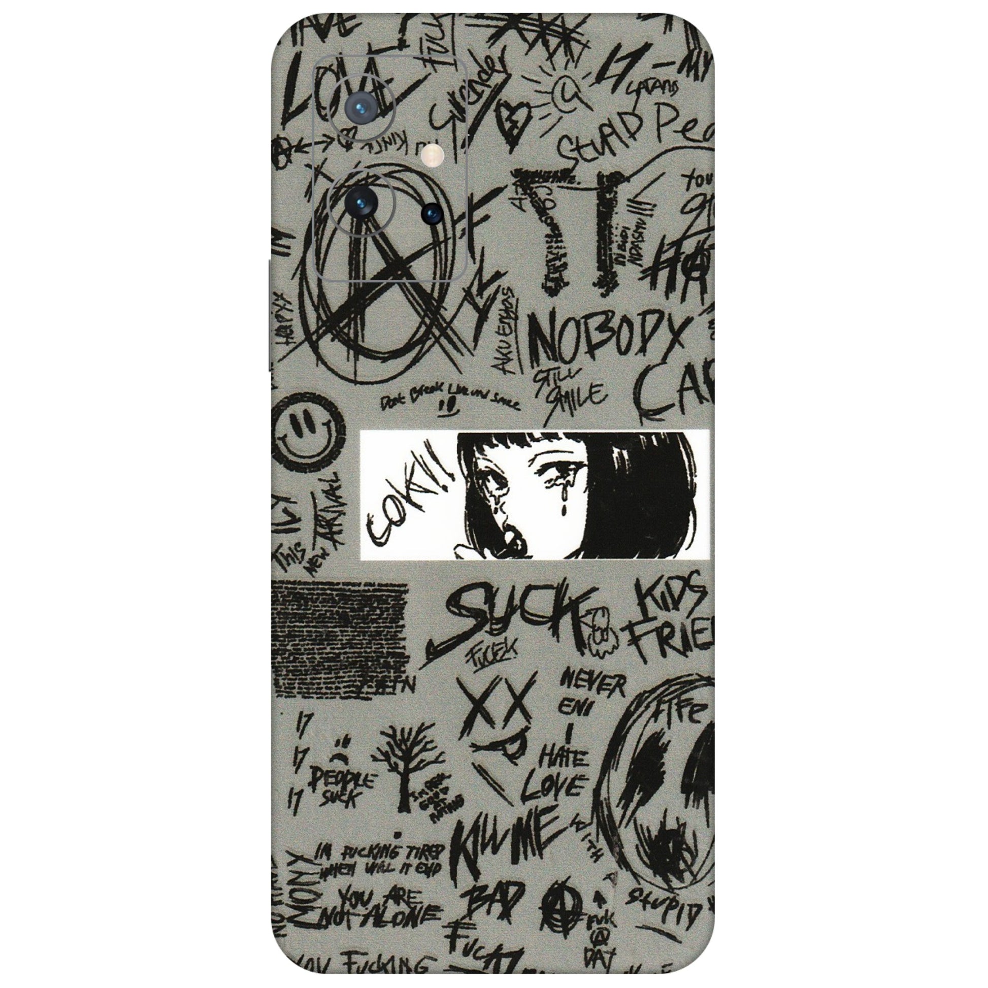 IQOO Phone Skins (All Models) - Never Have Love Anime - 3D Embossed Finish (L-260) IQOO Z6 5G