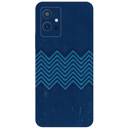 IQOO Phone Skins (All Models) - Blue Sober Waves - 3D Embossed Finish (L-306) IQOO Z6 5G