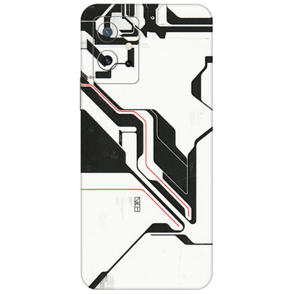 IQOO Phone Skins (All Models) - White Techy Logo - 3D Embossed Finish (L-312) IQOO Z6 5G