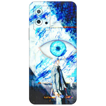 IQOO Phone Skins (All Models) - Anime Sea Blue Eye - 3D Embossed Finish (L-318) IQOO Z6 5G
