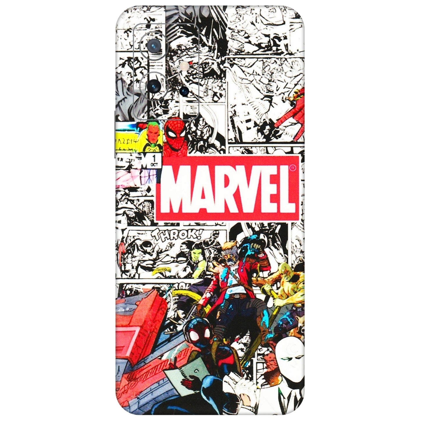 IQOO Phone Skins (All Models) - Marvel Colorful Comic - 3D Embossed Finish (L-64) IQOO Z6 5G