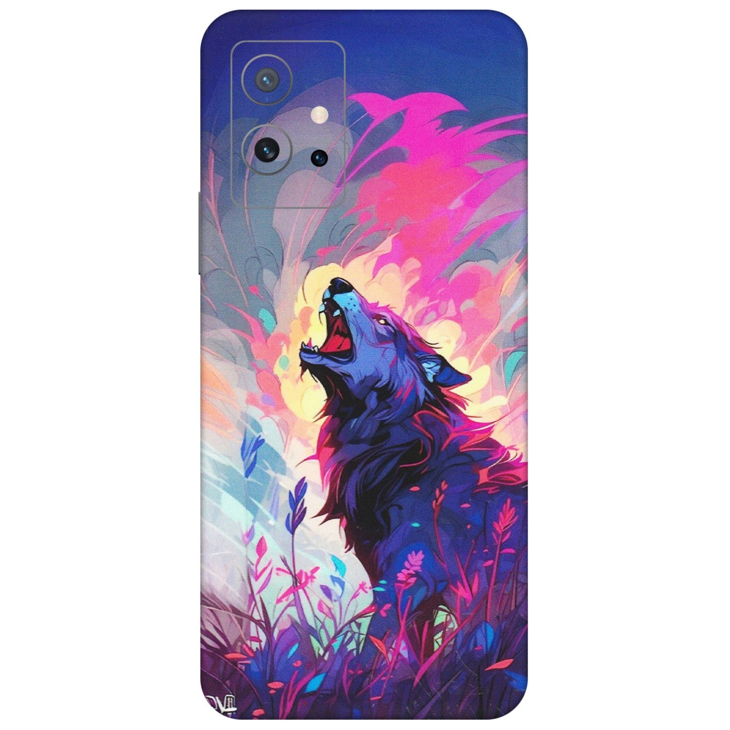 IQOO Phone Skins (All Models) - New Wild Wolf Abstract - Matte Finish (M-125) IQOO Z6 5G