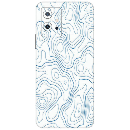 IQOO Phone Skins (All Models) - Blue And White Swirls - Matte Finish (M-139) IQOO Z6 5G