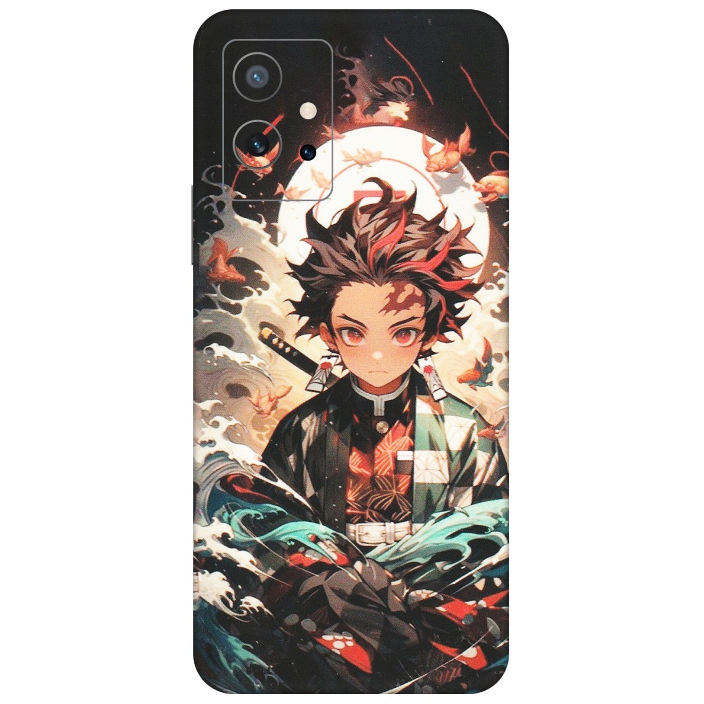 IQOO Phone Skins (All Models) - Tanjiro Demon Slayer Anime - Matte Finish (M-158) IQOO Z6 5G