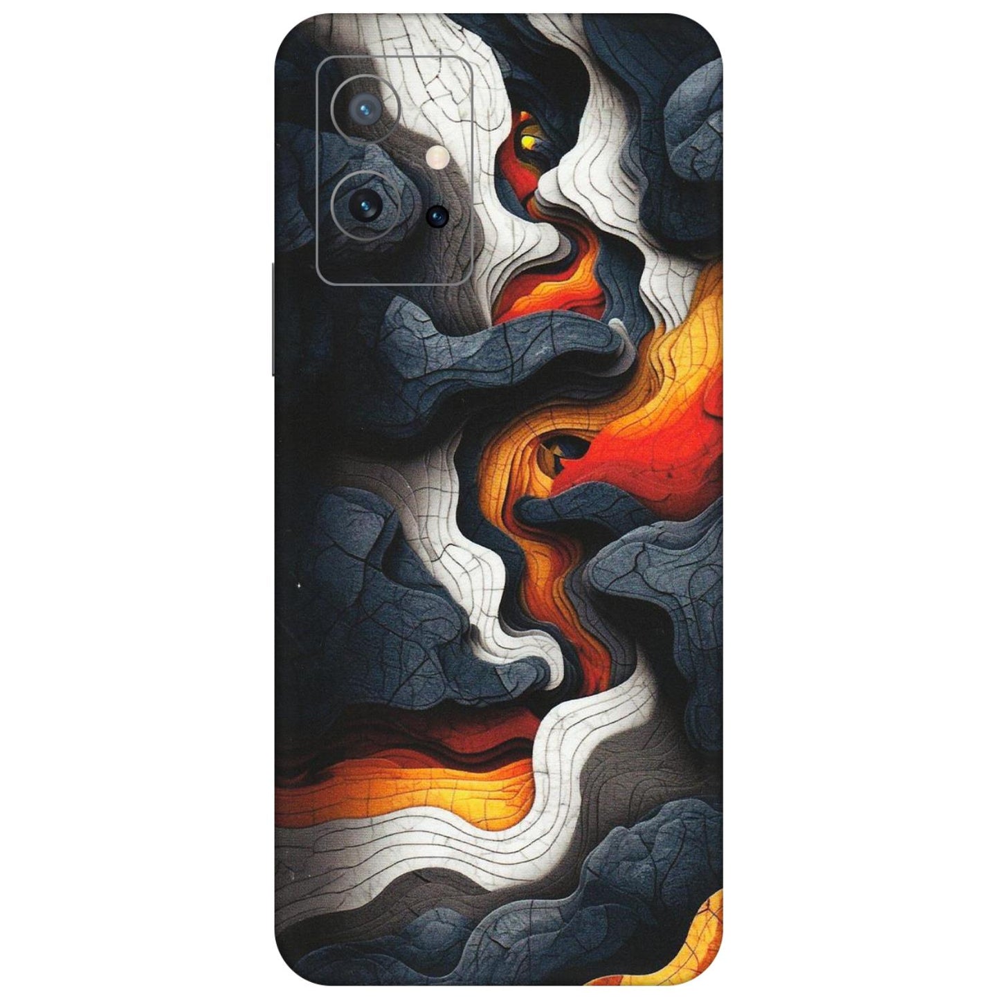 IQOO Phone Skins (All Models) - Abstract Volcanic Layers - Matte Finish (M-52) IQOO Z6 5G