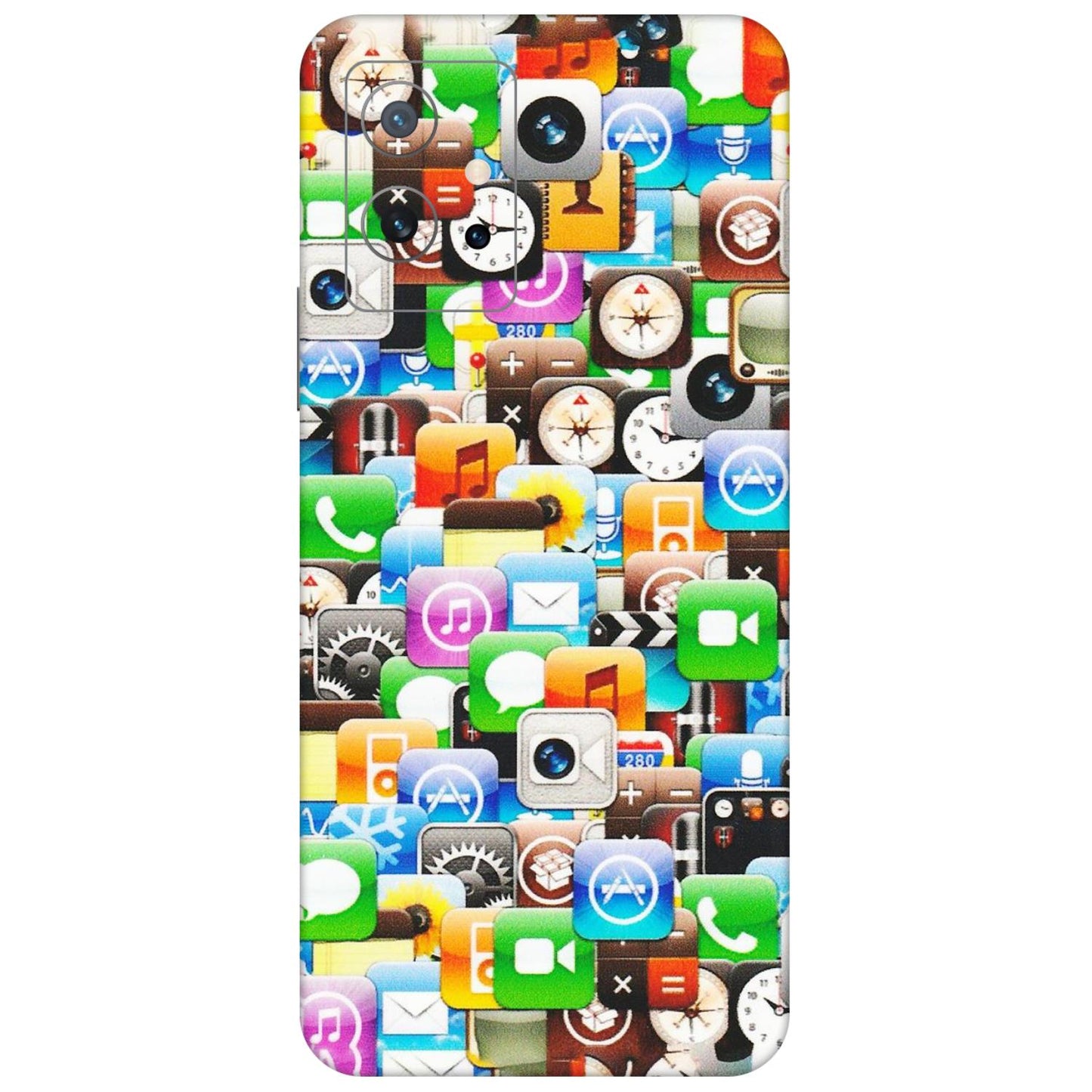 IQOO Phone Skins (All Models) - All Apple Icons - Matte Finish (M-93) IQOO Z6 5G