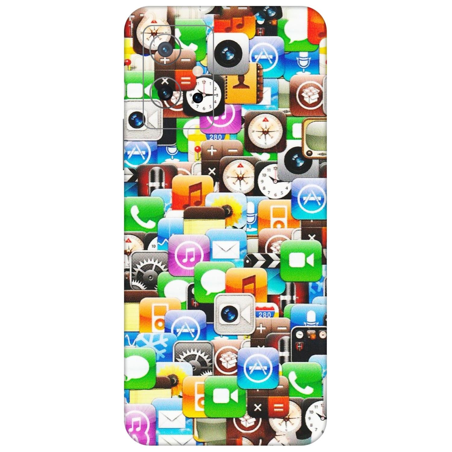 IQOO Phone Skins (All Models) - All Apple Icons - Matte Finish (M-93) IQOO Z6 5G