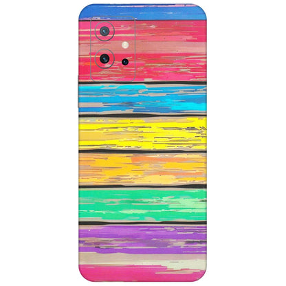 IQOO Phone Skins (All Models) - Multi Colour Wooden Wall - Matte Finish (M-96) IQOO Z6 5G