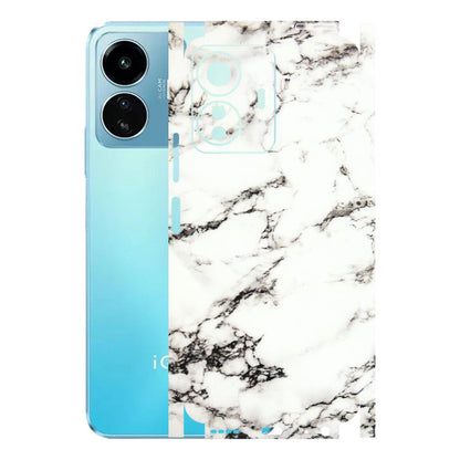 IQOO Phone Skins (All Models) - Black and White Marble Texture - 3D Embossed Finish (L-124) IQOO Z6 Lite 5G