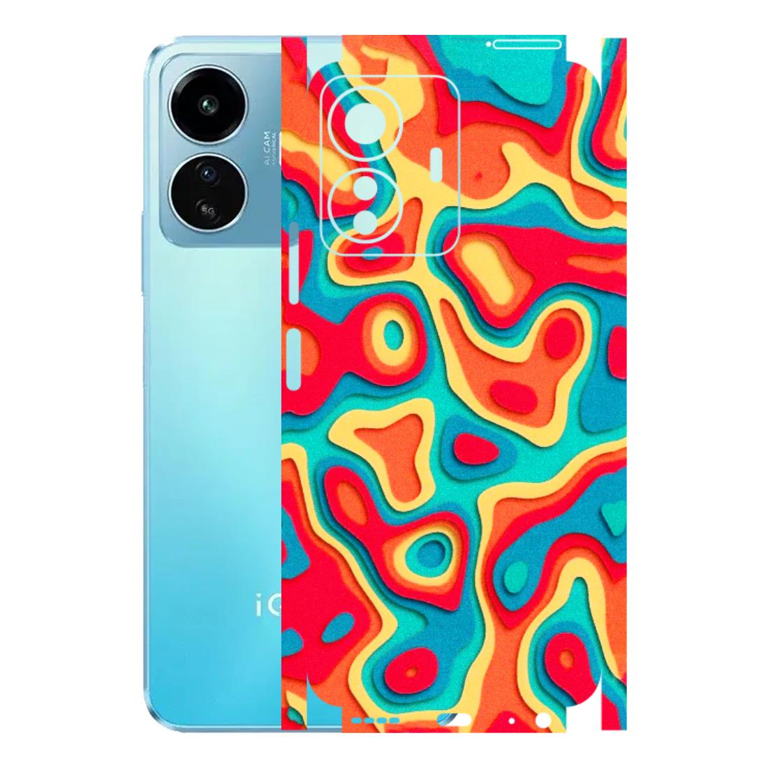 IQOO Phone Skins (All Models) - Abstract Swirl - 3D Embossed Finish (L-150) IQOO Z6 Lite 5G