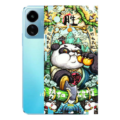 IQOO Phone Skins (All Models) - Royal Rich Panda - 3D Embossed Finish (L-170) IQOO Z6 Lite 5G