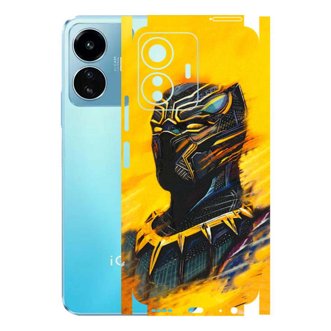 IQOO Phone Skins (All Models) - Yellow Panther - 3D Embossed Finish (L-54) IQOO Z6 Lite 5G