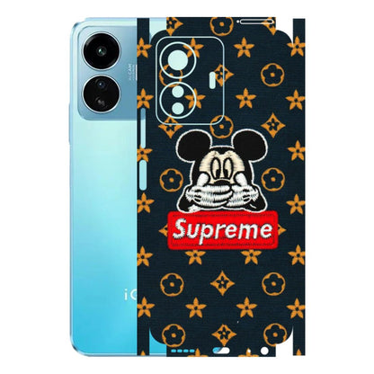 IQOO Phone Skins (All Models) - Mickey Supreme - Matte Finish (M-83) IQOO Z6 Lite 5G