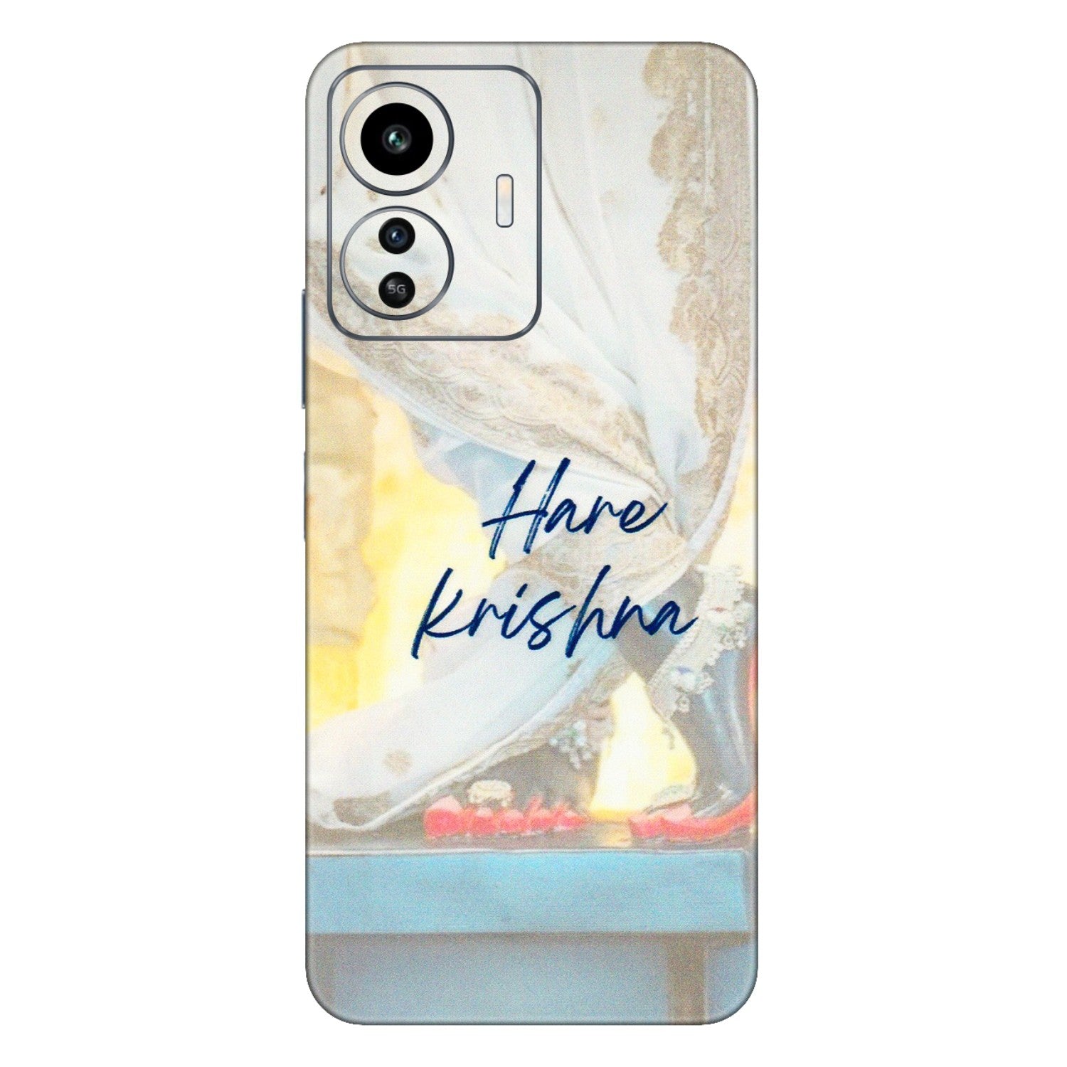 IQOO Phone Skins (All Models) - Hare Krishna - 3D Embossed Finish (L-03) IQOO Z6 Lite 5G