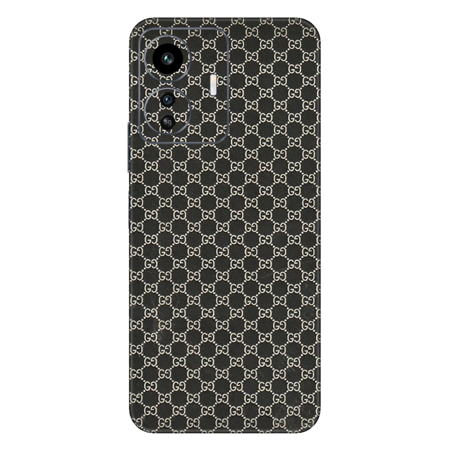 IQOO Phone Skins (All Models) - Black G Print - 3D Embossed Finish (L-109) IQOO Z6 Lite 5G