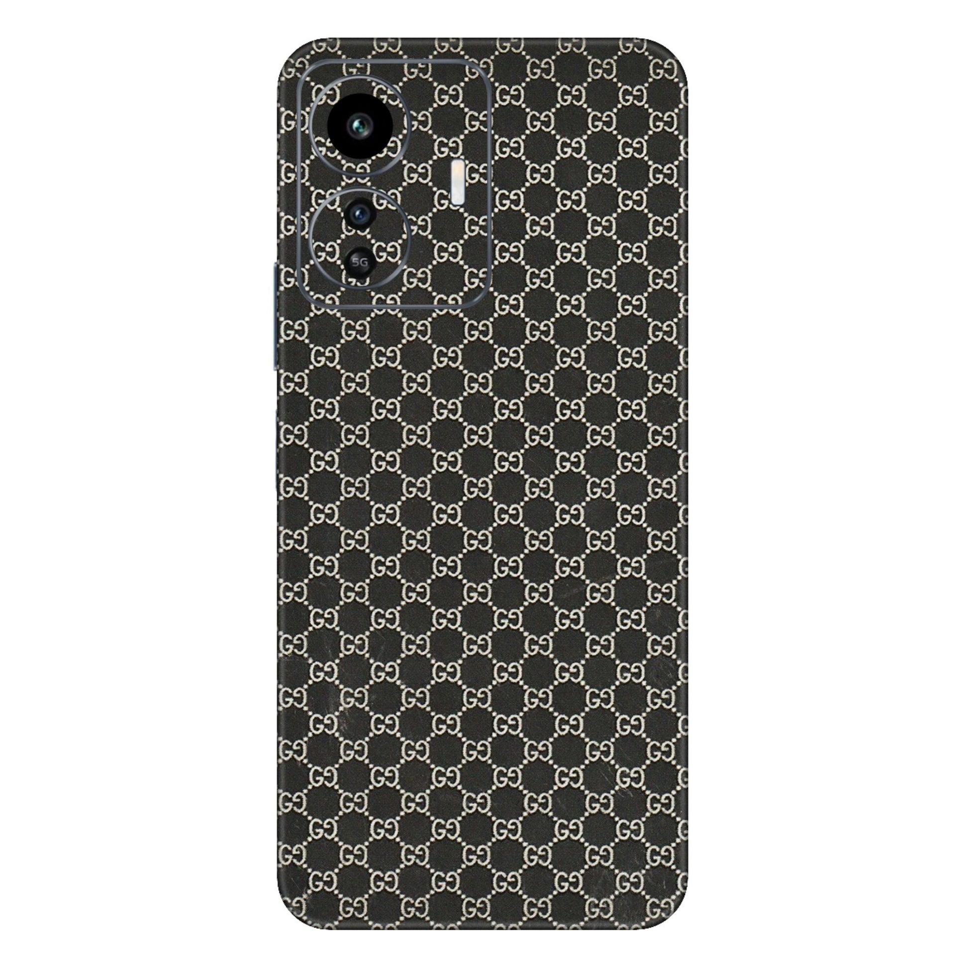 IQOO Phone Skins (All Models) - Black G Print - 3D Embossed Finish (L-109) IQOO Z6 Lite 5G