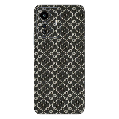 IQOO Phone Skins (All Models) - Black G Print - 3D Embossed Finish (L-109) IQOO Z6 Lite 5G