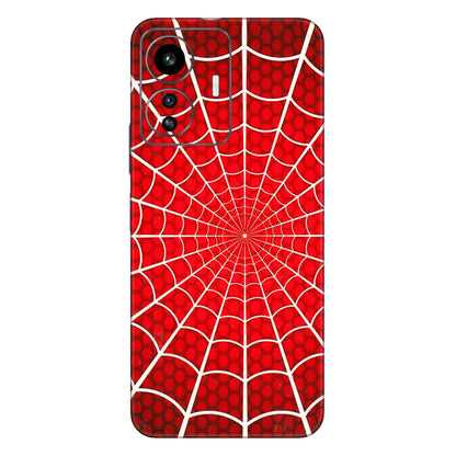 IQOO Phone Skins (All Models) - Classic Spidey Web - 3D Embossed Finish (L-115) IQOO Z6 Lite 5G