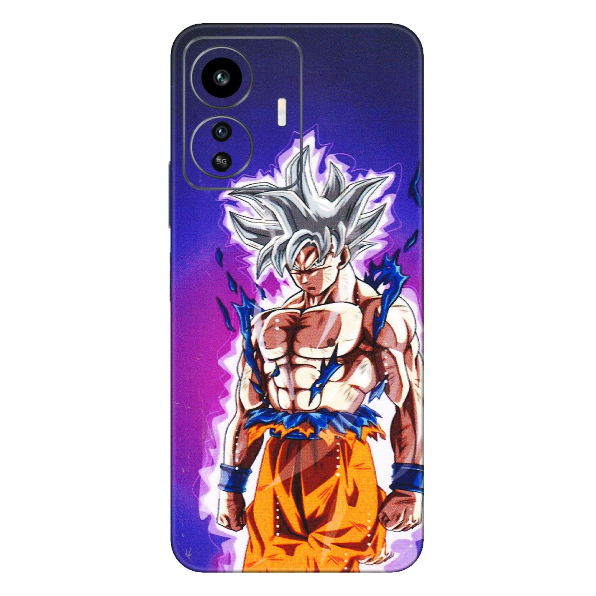 IQOO Phone Skins (All Models) - Goku Purple Anime - 3D Embossed Finish (L-147) IQOO Z6 Lite 5G