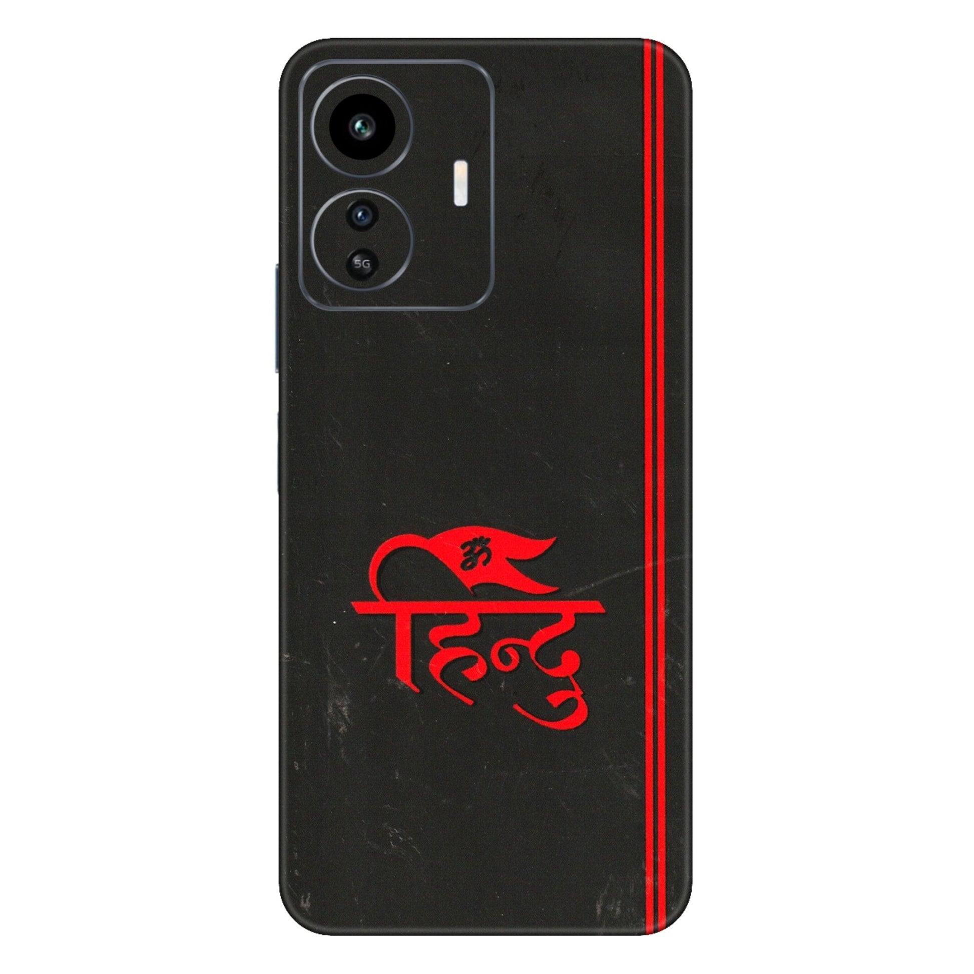 IQOO Phone Skins (All Models) - Hindu Black - 3D Embossed Finish (L-153) IQOO Z6 Lite 5G