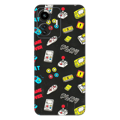 IQOO Phone Skins (All Models) - Gaming Doodles - 3D Embossed Finish (L-224) IQOO Z6 Lite 5G