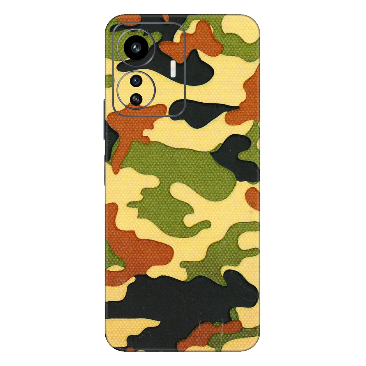 IQOO Phone Skins (All Models) - Indian Military - 3D Embossed Finish (L-234) IQOO Z6 Lite 5G
