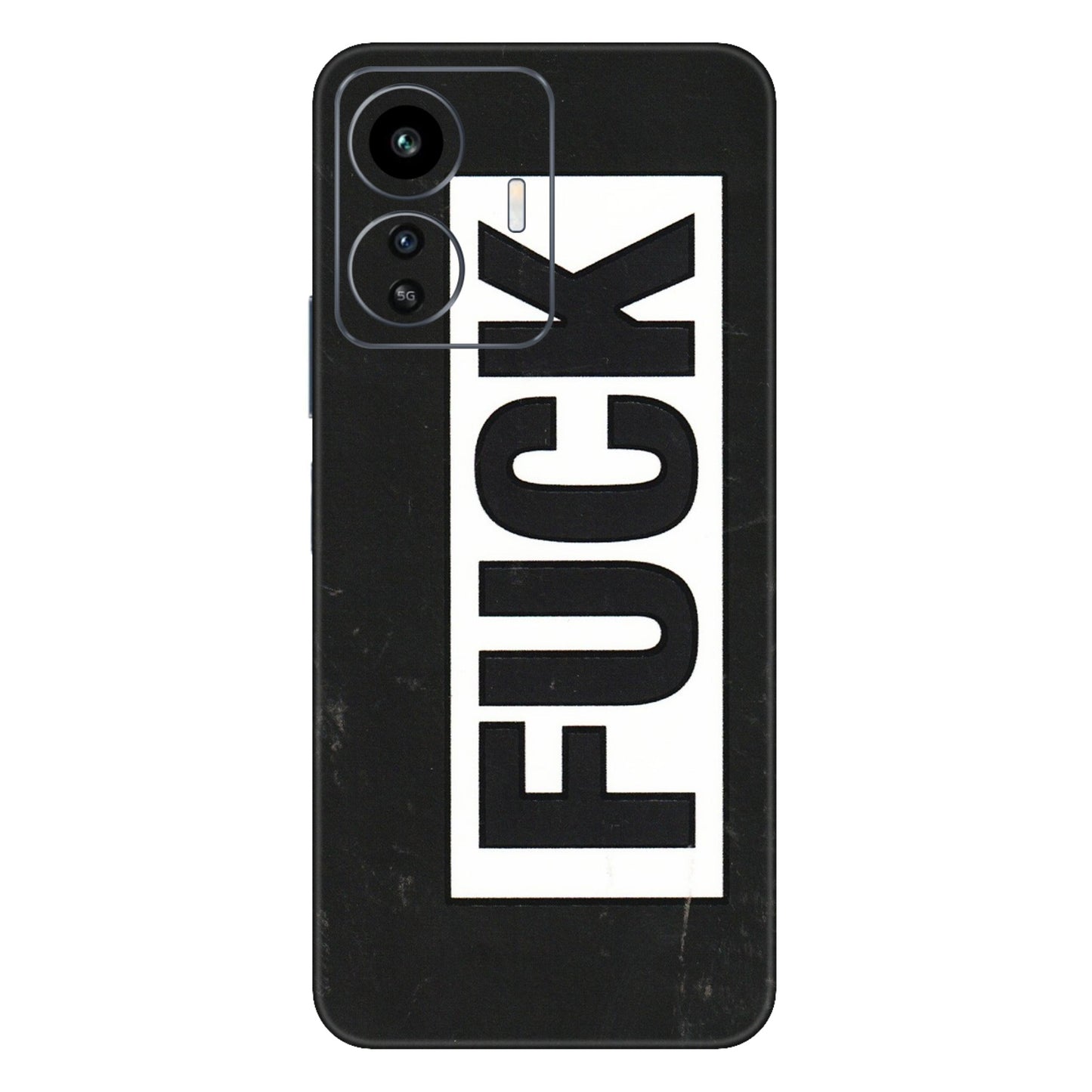 IQOO Phone Skins (All Models) - The F Word - 3D Embossed Finish (L-255) IQOO Z6 Lite 5G