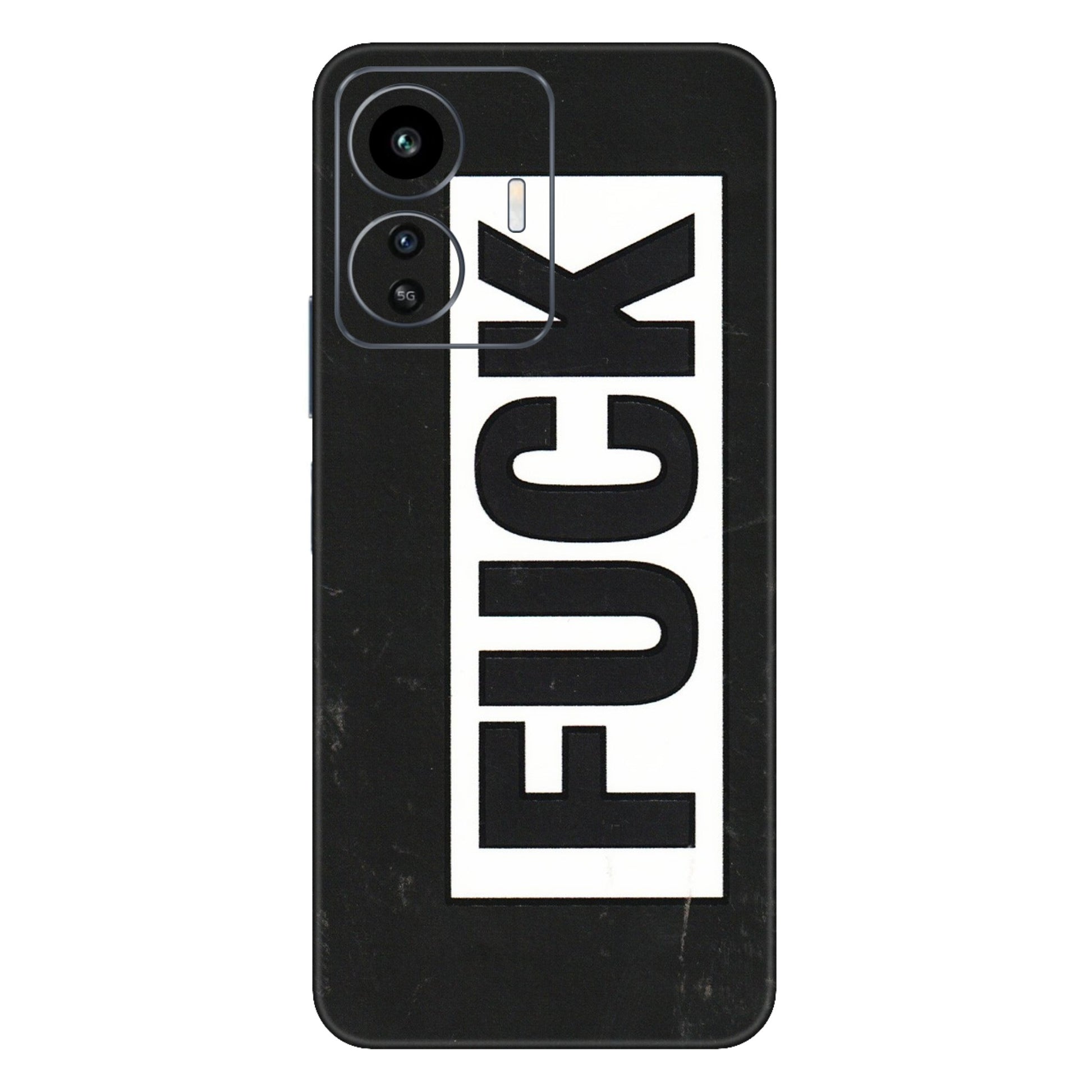 IQOO Phone Skins (All Models) - The F Word - 3D Embossed Finish (L-255) IQOO Z6 Lite 5G