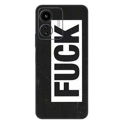IQOO Phone Skins (All Models) - The F Word - 3D Embossed Finish (L-255) IQOO Z6 Lite 5G