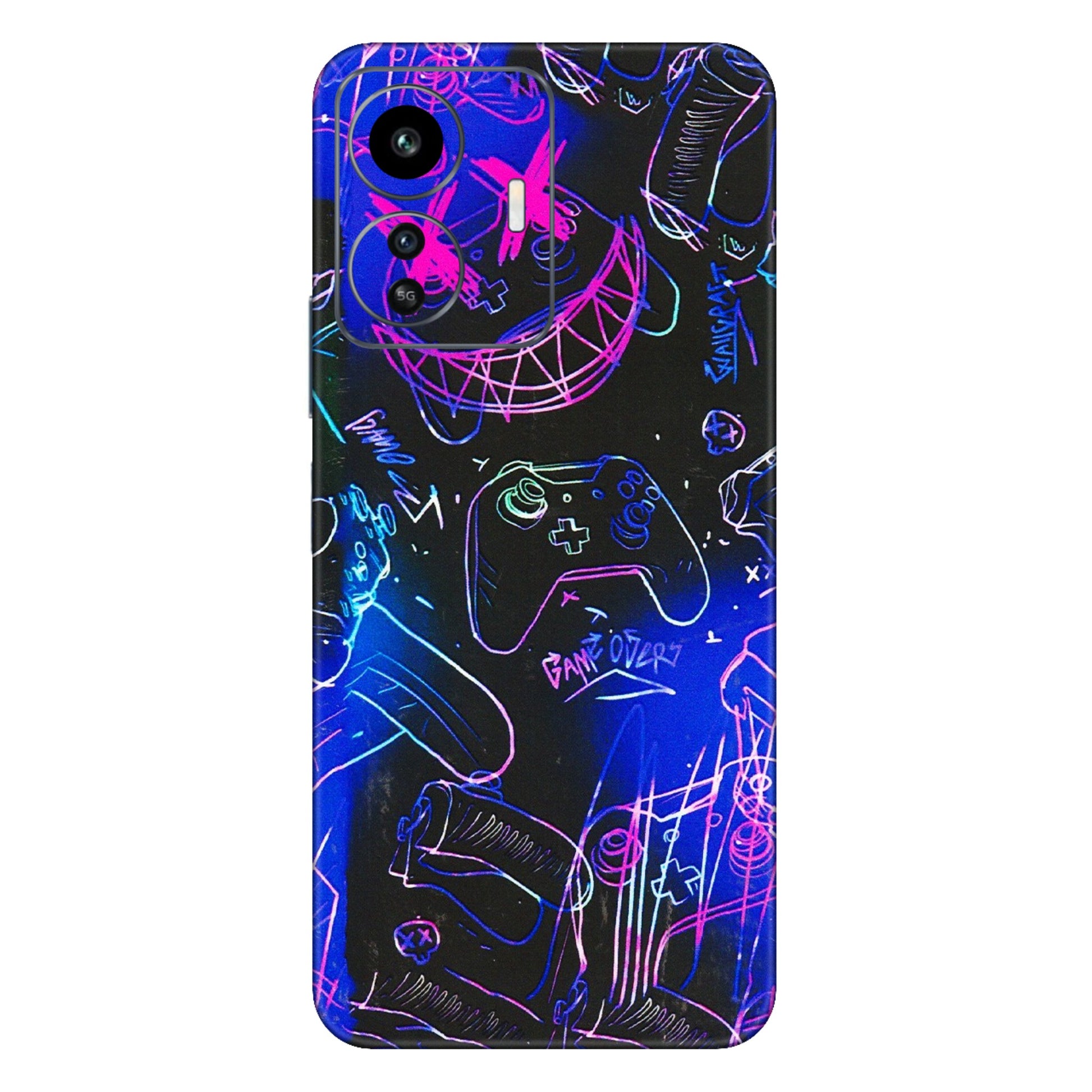 IQOO Phone Skins (All Models) - Gamers Paradise - 3D Embossed Finish (L-258) IQOO Z6 Lite 5G